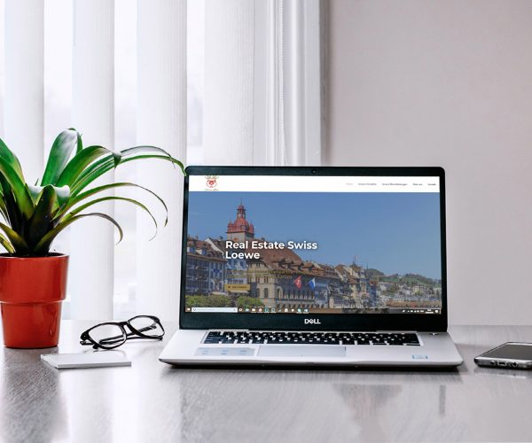 Website eines Immobilienunternehmens, erstellt von clevertstart.ch